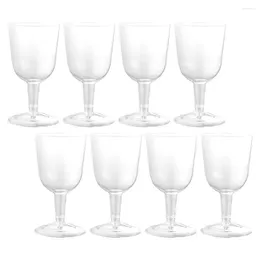 Disposable Cups Straws 8 Pcs Milk Cup Wedding Flutes Beer Mug Parties S Dessert Drink Practical