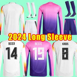 Long sleeve 2024 Soccer Jerseys Germanies SANE HUMMELS KROOS WERNER MULLER Player versoin Football shirt 2025 GOTZE Gnabry REUS MUSIALA 22 23 home men full kits