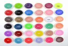 Top Quality Nail Gel 36 Pure Colors Pots Bling Cover UV Gel Nail Art Tips Extension Manicure for Girls Nail Polish Finger Ink6775037