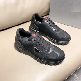 Fashion Designer High quality Black casual Tennis shoes for men and women lace-up ventilate comfort Leather splice dirt-proof all-match Sports shoes DD0506P 38-44 31