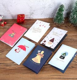 Creative 3D Pop Up Greeting Card Cute Cartoon Christmas Invitation Card Xmas Santa Claus Greeting Cards Christmas Gift Postcard DB9760205