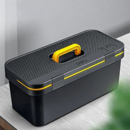 Shockproof toolbox household multifunctional large portable hardware kit storage box industrial grade electrical maintenance 240506