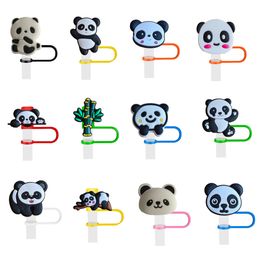 Drinking Sts Panda 12 St Er For Cups Sile Ers Cup Accessories Cap Fit Suitable Traveling Picnicking Topper Pack Of 10Mm Drop Delivery Otzst