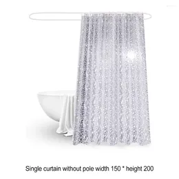 Shower Curtains PE Waterproof Mildew Cobblestone Pattern Curtain Easy Installation Wide Application Unique