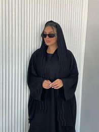 Ethnic Clothing Ramadan Niqab Dubai Arabic Turkey Islam Muslim Kimono Abaya With Hijab Prayer Clothes Women Kaftan Djellaba Robe Femme Musulmane T240510