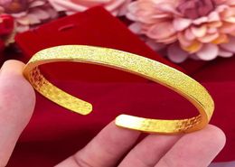 Bracelets Luxury 14k Gold Original Open Bracelet For Women Party High Quality Not Fade 14 K Jewellery Bangles Bijoux Femme6096852