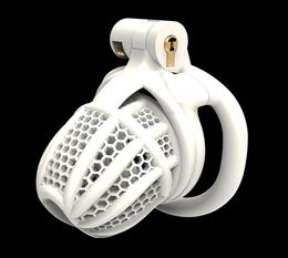 2023 NEW 3D Print Bee-hive Design Breathable Cock Cage 2 Types Of Penis Rings Male Device Adult Products Sex Toy 2 Colour 1021 F0016120619