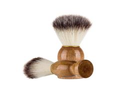 Badger Hair Men039s Shaver Brush Barber Salon Men Facial Beard Cleaning Appliance Shaving Tool Razor Brushes with Wood Handle S4229803