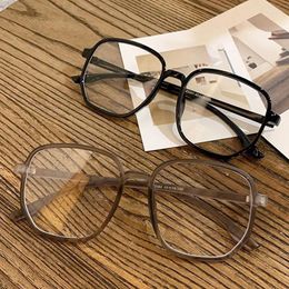 Sunglasses Fashion Classic Anti Blue Light Glasses Big Square Transparent Plain Spectacles Eyeglasses Computer Eye Production For Women Men