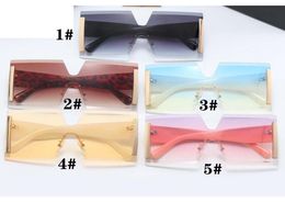 SUMMER woman big frame sunglasses driving CYCLING sun glasses women Classic Fashion acetate eyewear beach Rimless Square sunnies1252699