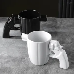Mugs Creative Revolver Pistol Mug Personalised Shape Coffee Cup Large Capacity Water Birthday Gift For Boys