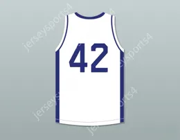 CUSTOM NAY Mens Youth/Kids AL HORFORD 42 GRAND LEDGE HIGH SCHOOL COMETS WHITE BASKETBALL JERSEY 3 Stitched S-6XL