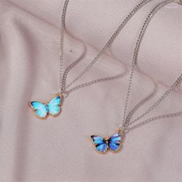 Pendant Necklaces Cold Wind Personality Simple Butterfly Clavicle Chain For Women Chocker Jewellery Accessories