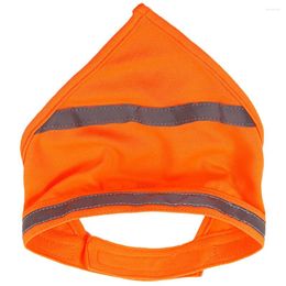 Dog Apparel Pet Triangle Towel Reflective Scarf Girl Bibs Scarves Orange Accessories Comfortable Decor Bandanas Night Walking Accessory