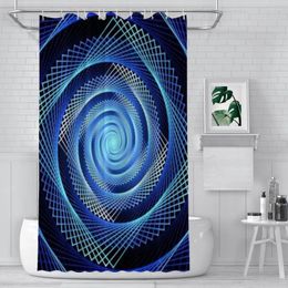 Shower Curtains Vertigo Hypnotic Funny Curtain Bathroom Decoration Birthday Gift