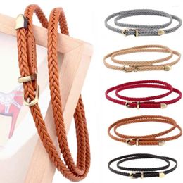 Belts Hand-woven Wild Girls Female Casual Braided Pin Buckle Waist Belt Waistband