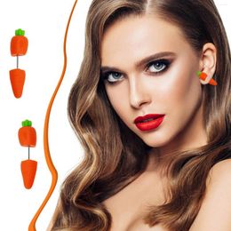 Stud Earrings Easter Carrot Cute Statement Fashion Holiday Jewelry Accessories For Women Girls