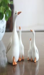 Garden Decoration Simulation Mother and Son Duck Courtyard Decorative Ornaments Resin Crafts Crossborder Products Cute backyard5666112