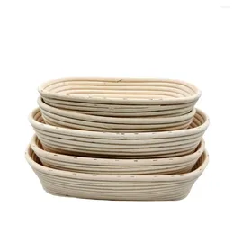 Cookware Sets 2024 Small MOQ Rectangular Wholesale Good Price Banetons Rattan Bread Baking Basket Size L30xW25xH8 Cm From Viet Nam