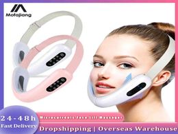 EMS Microcurrents Face Lift Massager Slimmer Double Chin Up Wrinkle Remover Skin Tightening Lifting Facial Care Device Tool Q060721669114