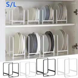 Kitchen Storage Organiser Pot Lid Rack Plate Dish Drying Shelf Pan Cover Stand Accessories