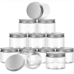 Storage Bottles 1pcs 20g 30g 50g 100g 150g Empty Clear Cream Jars Cosmetic Pot With Aluminum Cover Anti-light Containers Sample