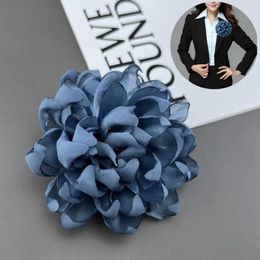 Brooches Handmade Large Flower Brooch Fashion Multi-layer Fabric Collar Jewellery Accessories Suit Sweater Coat Party