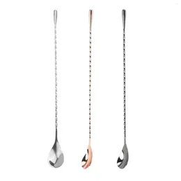 Coffee Scoops Cocktail Mixing Spoon Stirring Tea Stirrer Long Handle For Ice Cream Dessert Drinks Bar