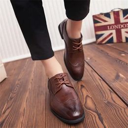 Dress Shoes Normal Leather Weding Sneakers For Men Green Jogging Brown Sport Special Novelty Est