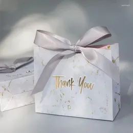 Gift Wrap 10pcs Thank You Party Favour Box Wedding Candy Paper Bag Packing