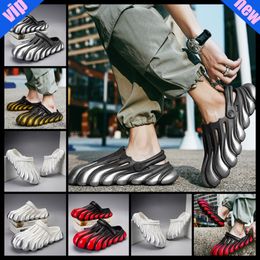 Painted Five Claw Golden Dragon EVA Hole Shoes Thick Sole Summer COOL SUMMER non-slip coolblack 2024 sliver yellow eur 40-45 male boy fashion trend sliver