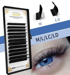 Eyelash grafting L LC LD M curvature silk matte round hair eye lashes whole spot curvature thick false eyelashes6830918