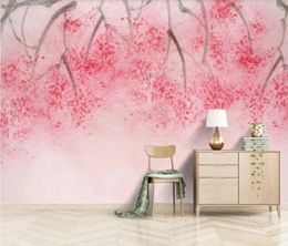 Wallpapers Abstract Water Ink Flower Wallpaper Mural Po Wall Papers Living Room Home Art Decor Custom Watercolour 3D