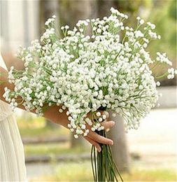 100pcs Artificial Baby Breath Flowers Artificial Gypsophila Fake Silk Flower Plant Home Wedding Party Home Decoration8201674