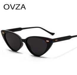 OVZA Retro Vintage Sunglasses Women Cat Eye Sunglasses Brand Designed 2020 New Ladies Glasses Red Black High Quality S80579451056