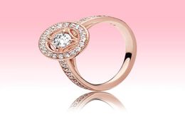 High quality Rose gold plated Wedding RING Summer Jewellery for P Real 925 Silver CZ diamond Engagement Rings with Original box7144619