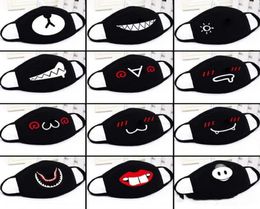 Anime Cute Bear Party Face Mask Adult Kids Fun Lower Half Face Mouth Muffle Mask Reusable Dust Warm Windproof Cotton Mask Black Wh4833051