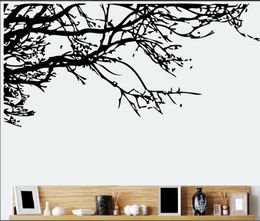Black Tree Top Branch Wall Decal Stickers Removable DIY Branch Art Mural Poster 60 x 140CM3966499