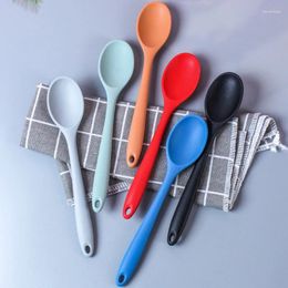 Spoons 1pc Small Silicone Spoon High Temperature Resistant Soup Mixing Salad Kitchen Utensils Accessories