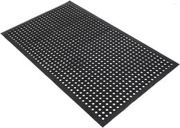Carpets Anti-Fatigue Hexagonal Rubber Mat Bar Kitchen Industrial Multifunctional Non-Slip Drainage 35 59 Inches Floor Mats