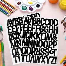 Gift Wrap 1pc Alphabet Stickers Self Adhesive Letters Number Black Decals For Mailbox Sign Water Bottle Party Supplies