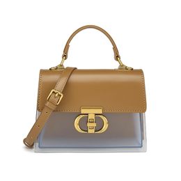 Women Handbags New Fashion Popular Lychee Lock Buckle Shoulder Solid Colour Texture luxury handbags for women