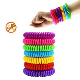 Adjustable Anti Mosquito Wristband Bracelets Deet Free Insect Repellent Waterproof Protection for Kids Adults Outdoor Use ZZ