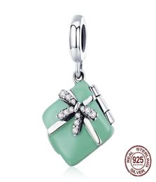 925 Sterling Silber Love Geschenkbox Anhänger Zauber fit p Charme Armband Halskette Making Woman Juwelry4305153