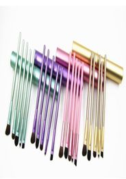 5pcsset Professional Pony Hair Eyeshadow Brushes Set Makeup Brushes For Eye Makeup Tool Kit With Round Tube1659788