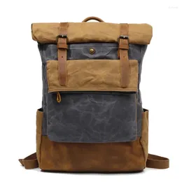 Backpack M206 Men Casual Daypacks Vintage Canvas School Boys Designe Fashion Waterproof Travel Bag Male Back Pack Bagpack