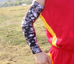 baseball sleeve 2pcs awareness arm sleeve Moisture Wicking Compression Sports Arm Sleeve Digital Camo Baseball Flame skull3774119