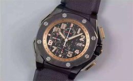 JF Luxury Mens Watch Ceramic Ring 48mm Diameter Titanium Back Cover Luminous Calendar Wristwatch5907859