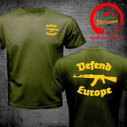 Men's T Shirts Defend Europe Shirt Immigrant Islam Custom Design Print Tee For Men Women Cool Tees Big Tall Size 4XL 5XL 6XL