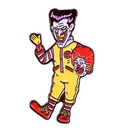 Pins Brooches Clown Hard Enamel Pin Funny Magic Halloween Horror Brooch Backpack Accessories6284749